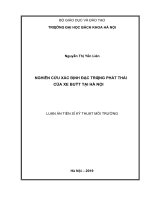 Nghiên cứu xác định đặc trưng phát thải của xe buýt tại hà nội 