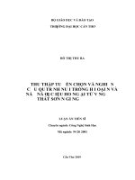 Thu thập, tuyển chọn và nghiên cứu quy trình nuôi trồng hai loại nấm ăn và nấm dược liệu hoang dại từ vùng thất sơn, an giang 