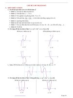 Bài tập trắng nghiệp lớp 12CHỦ ĐỀ 5. ĐỒ THỊ HÀM SỐ 2019