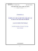 Nghiên cứu chế tạo bê tông nhẹ kết cấu sử dụng cốt liệu polystyrene 