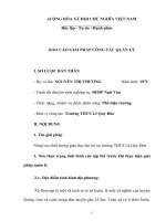 BÁO cáo GIẢI PHÁP CÔNG tác QUẢN lý nâng cao chất lượng giáo dục đại trà tại trường THCS lê quý đôn  
