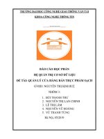 BÀI TẬP LỚN MÔN HỆ QUẢN TRỊ CƠ SỞ DỮ LIỆU (SQL)
