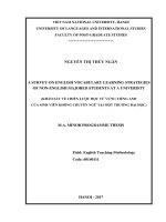 Khảo sát về chiến lược học từ vựng tiếng anh của sinh viên không chuyên ngữ tại một trường đại học 