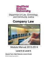 Company law module manual 2013 2014 