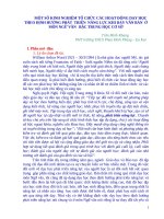 MỘT số KINH NGHIỆM tổ CHỨC các HOẠT ĐỘNG dạy học  THEO ĐỊNH HƯỚNG PHÁT  TRIỂN  NĂNG lực KHI dạy văn bản  ở môn NGỮ văn   bậc TRUNG học cơ sở 