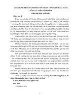 ỨNG DỤNG PHƯƠNG PHÁP sơ đồ đoạn THẲNG để GIẢI TOÁN TỔNG tỉ   HIỆU tỉ ở lớp 4 