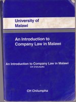 An introduction to company law in malawi 