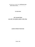 Rút gọn mô hình cho một số hệ điều khiển tuyến tính 