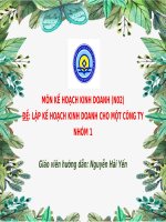 Kế hoạch kinh doanh