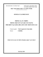 Phóng xạ tự nhiên trong một số vật liệu xây dựng phổ biến tại cộng hòa dân chủ nhân dân lào (tt) 