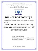 THIẾT kế và THI CÔNG hệ THỐNG GIÁM sát điều KHIỂN KHO mát từ XA THÔNG QUA IOT