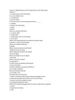 trắc nghiệm Van hoc anh my