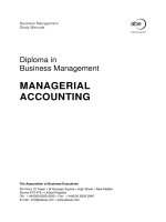 Managerial accounting 