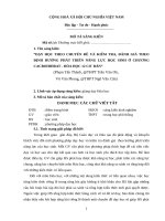 Dạy học theo chuyên đề và kiểm tra đánh giá theo định hướng phát triển năng lực học sinh ở chương cacbohiđrat hóa học 12 cơ bản 