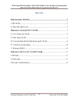 Một số kinh nghiệm về việc vận dụng các phương pháp phân tích đa thức thành nhân tử vào giải toán môn đại số 8 