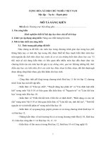 Kinh nghiệm thiết kế bài dạy học theo chủ đề tích hợp 