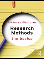 Research methods, the basics 