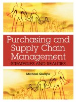 Purchasing and supply chain management strategies and realities 