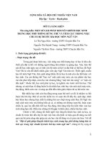 Một số giải pháp khuyến khích học sinh trung học phổ thông hứng thú và tích cực trong việc chuẩn bị trước bài học môn ngữ văn 