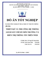 Thiết kế và thi công hệ thống giám sát chỉ số môi trường và hiển thị thông tin trên web