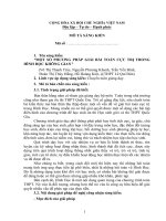 Một số phương pháp giải bài toán cực trị trong hình học không gian 