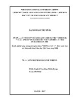 An evaluation of vocabulary used in the textbook “TIẾNG ANH 12” published by vietnam education publisher in 2008 