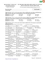 Tuyển tập đề thi thử THPT quốc gia môn tiếng anh 2019