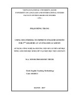 Using multimedia to improve english lessons for 5th graders at an english academy 