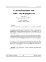 Phân tích các yếu tố tác động đến sự hài lòng của khách hàng đối với dịch vụ internet băng thông rộng (FTTH) tại TP.HCM