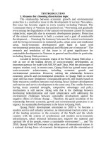 Mối quan hệ giữa tăng trưởng kinh tế và bảo vệ môi trường ở quảng ninh hiện nay tt tiếng anh 