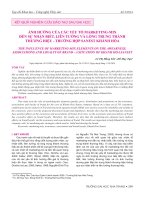 Nghiên cứu ảnh hưởng của yếu tố năng lực marketing, hình ảnh thương hiệu và năng lực cạnh tranh đến hiệu quả kinh doanh của doanh nghiệp du lịch tại tỉnh Thừa Thiên Huế