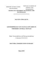Đặc điểm biến động địa hình các vùng cửa sông ven biển bắc trung bộ tt tiếng anh 