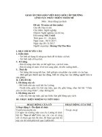 giao án tạo hình tô màu cái bát