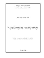 Xây dựng chủ đề dạy học “các định luật chất khí” – vật lí 10 theo định hướng trải nghiệm sáng tạo 