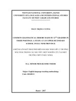 Common grammatical errors made by 12th graders in their writings a study at an upper secondary school in bac ninh province 