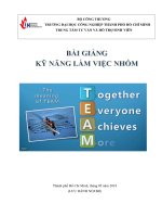 GIAO TRINH KY NANG LAM VIEC NHOM