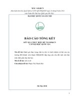Đánh giá thực trạng tính tự chủ và trách nhiệm xã hội của các trường đại học thành viên thuộc ĐHQGHN đáp ứng yêu cầu đổi mới căn bản toàn diện giáo dục đại học  