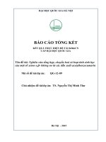 Nghiên cứu tổng hợp, chuyển hóa và hoạt tính sinh học của một số xeton a,b không no từ các dẫn xuất axetylbenzocumarin  