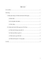 Bài tập học kỳ Quan hệ kinh tế quốc tế : Nêu và phân tích chính sách kinh tế đối ngoại của việt nam