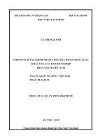 Chính sách tài chính nhằm thúc đẩy hoạt động xuất khẩu của các doanh nghiệp thuỷ sản ở việt nam (tt) 