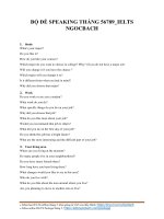 BỘ đề SPEAKING THÁNG 56789 IELTS NGOCBACH