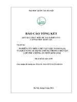 Nghiên cứu điều chế vật liệu nano fe3o4 và khả năng sử dụng chúng trong chế tạo lớp phủ chống ăn mòn kim loại  