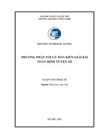 Phương pháp tối ưu đàn kiến giải bài toán định tuyến xe 