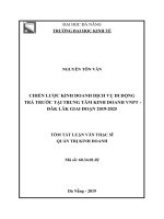Chiến lược kinh doanh dịch vụ di động trả trước tại trung tâm kinh doanh VNPT   đắk lắk giai đoạn 2019   2025