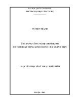 Ứng dụng công nghệ chuỗi khối hỗ trợ hoạt dộng kinh doanh của ngành điện 