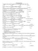 HÓA 10 ôn tập CHƯƠNG 1