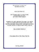 Nghiên cứu mức độ đáp ứng nhu cầu nhân lực của sinh viên ngành ngôn ngữ anh trường đại học ngoại ngữ   đại học đà nẵng tại khu kinh tế trọng điểm miền trung tt 