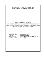 Kinh nghiệm phối hợp giữa tổng phụ trách đội và giáo viên chủ nhiệm trong công tác đội ở trường tiểu học