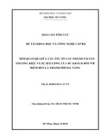 Mối quan hệ giữa các yếu tố cấu thành tài sản thương hiệu và sự hài lòng của du khách đối với điểm đến là thành phố đà nẵng tt 