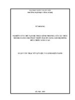 Nghiên cứu chế tạo hệ thấu kính fresnel có cấu trúc micro nano cho phát triển nguồn sáng LED độ đồng đều chiếu sáng cao 